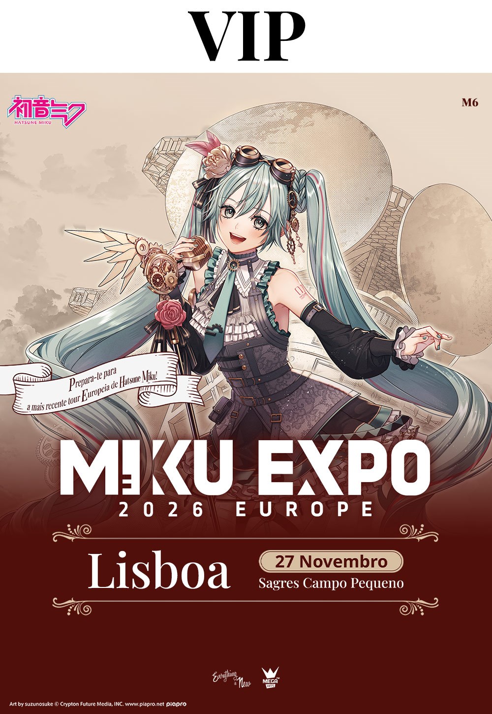 Tickets Bilhetes Vip | Hatsune Miku | 20:00 27 Nov 2026 - Sagres