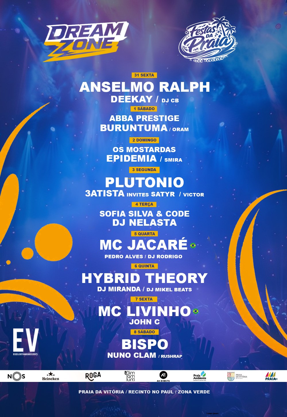 Dream Zone Festas da Praia 2026