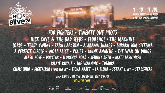 NOS ALIVE'26 - 09, 10 & 11 JULHO
