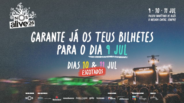 NOS ALIVE'26 - 09, 10 & 11 JULHO