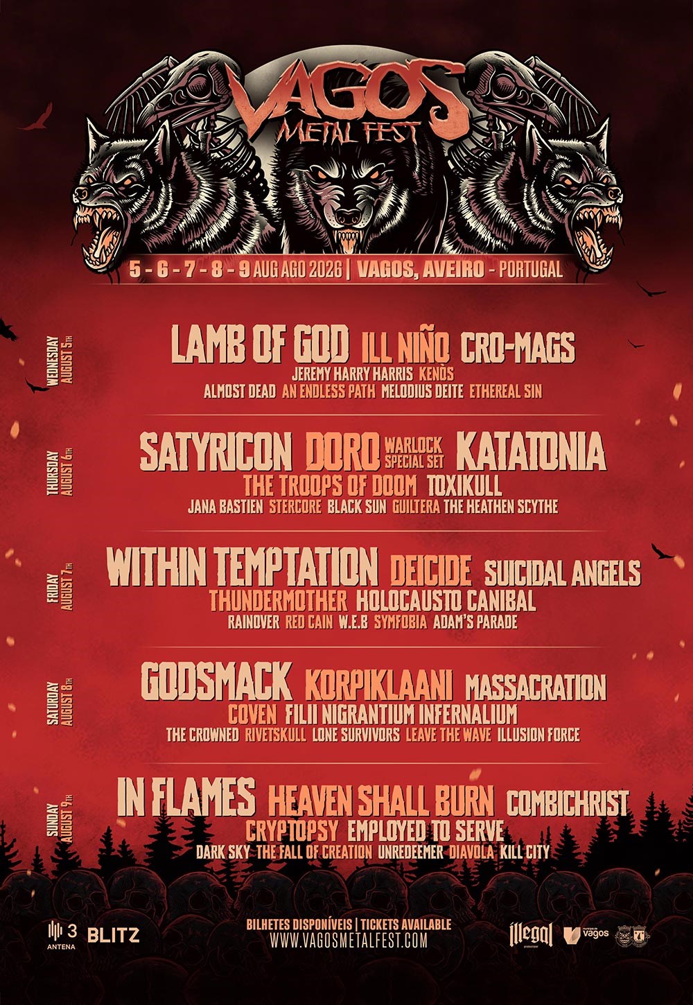 Bilhetes Vagos Metal Fest 2026 Ticketline